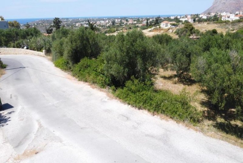 Kalathas Kreta, Kalathas: Grundstück mit Meerblick in der Nähe des Strandes zu verkaufen Grundstück kaufen